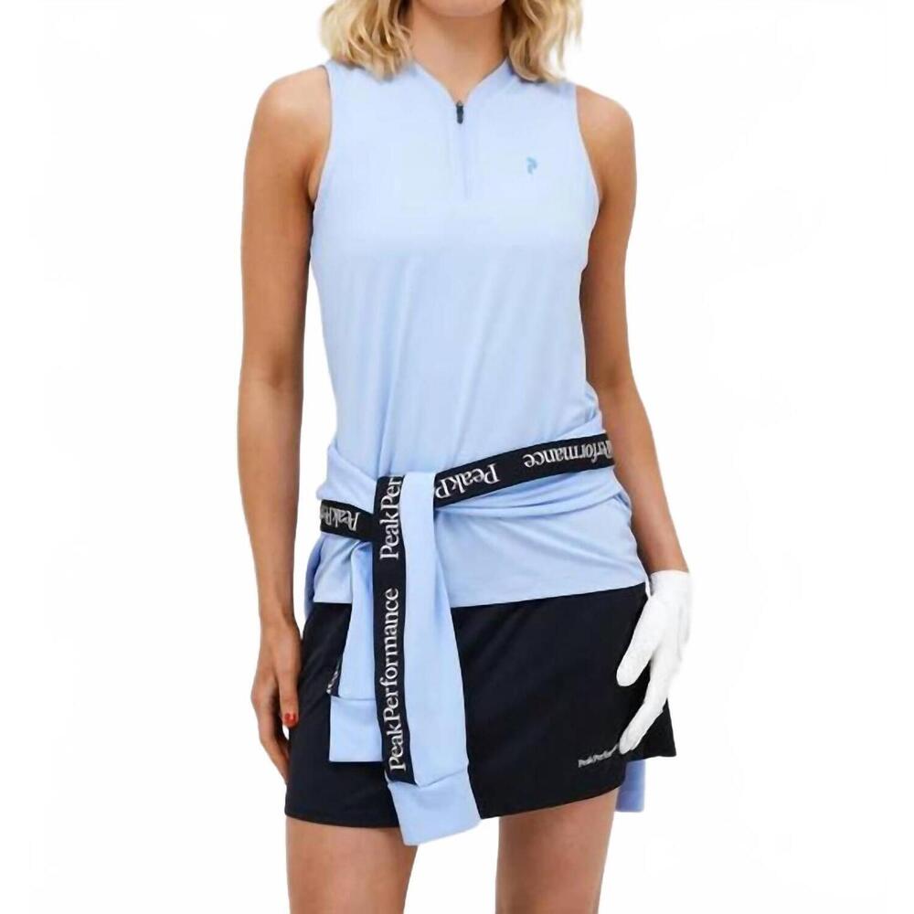 NEW PEAK PERFORMANCE turf sleeveless top in amity blue